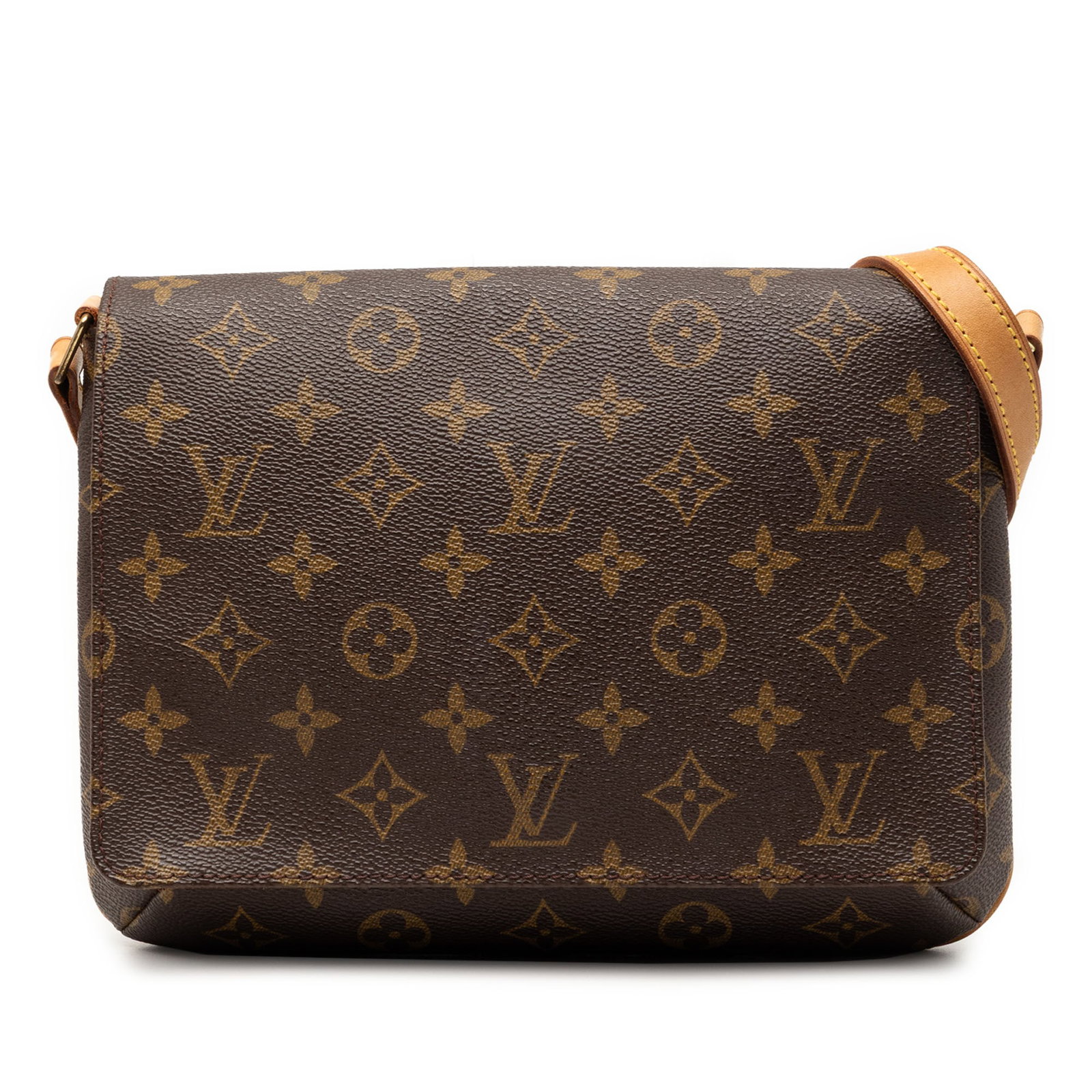 Louis Vuitton Musette Tango Shoulder Bag Monogram Canvas with Short Strap: Louis Vuitton Musette Tango Shoulder Bag Monogram Canvas with Short Strap The Louis Vuitton Musette Tango Short Strap features a monogram canvas body with a brown color scheme and a leather shoulder s