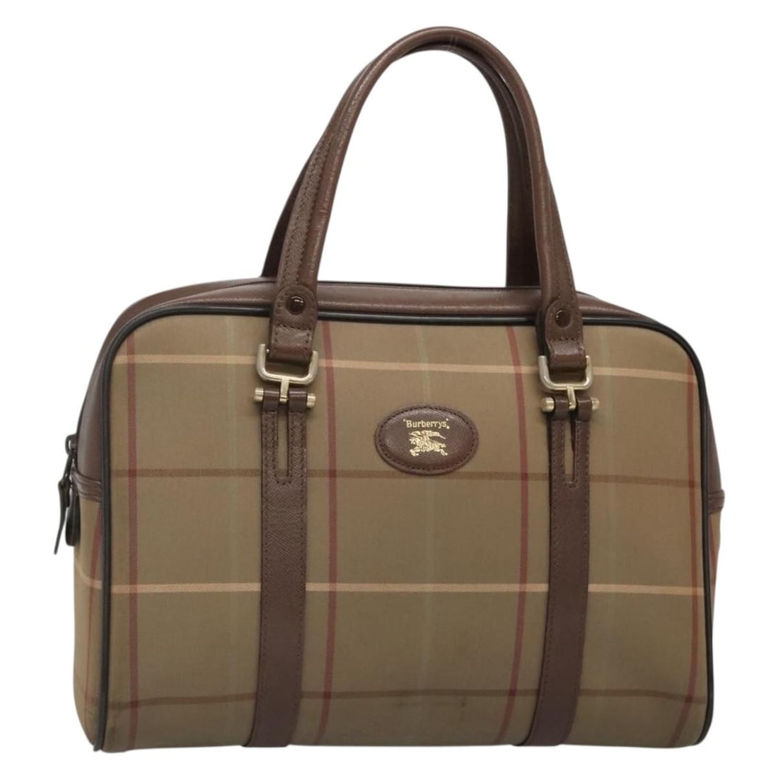 Burberry Canvas Handbag Beige Nova Check Pattern 30cm by 22cm by 12cm: Burberry Canvas Handbag Beige Nova Check Pattern 30cm by 22cm by 12cm This Burberry Nova Check handbag is crafted from beige canvas featuring the iconic Nova Check pattern. Designed for women, it offe