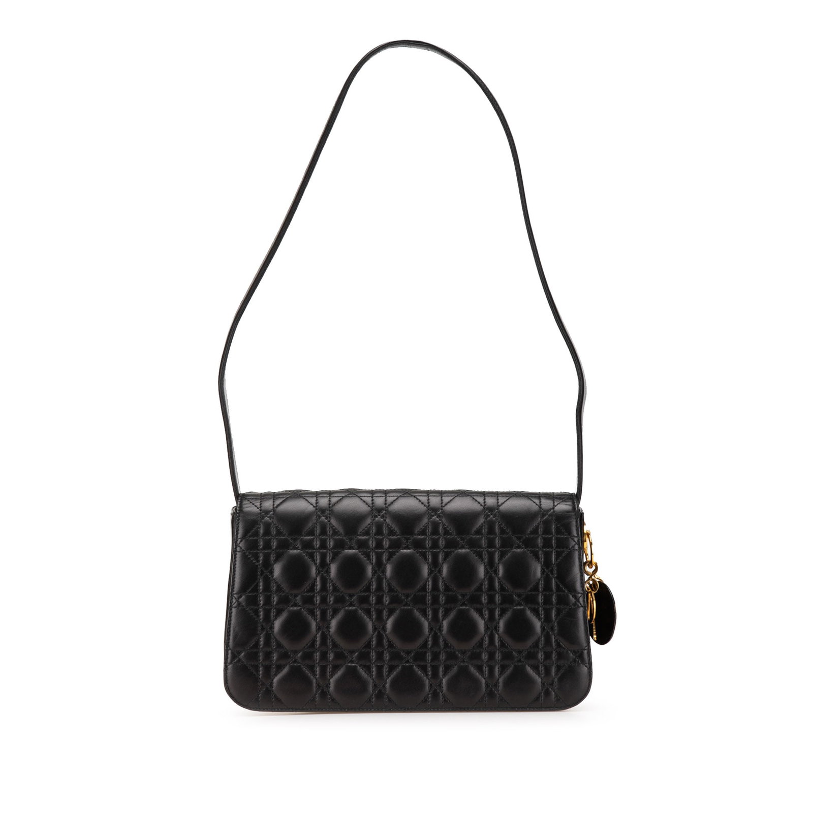 Dior Black Lambskin Cannage Shoulder Bag Italian Luxury: Dior Black Lambskin Cannage Shoulder Bag Italian Luxury This Dior Lambskin Cannage Shoulder Bag is crafted from luxurious quilted lambskin leather, showcasing a sophisticated black hue. It features a 