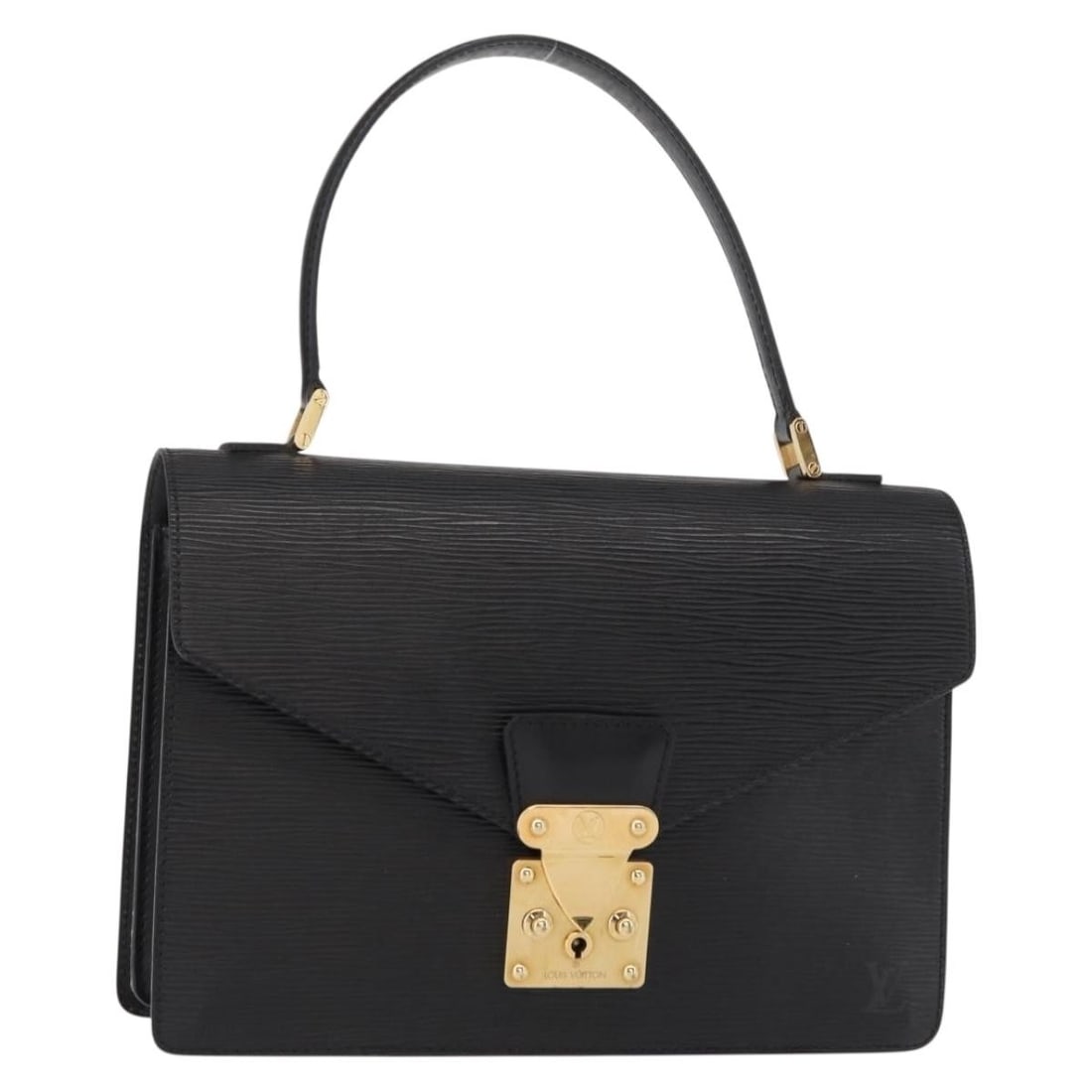 LOUIS VUITTON Epi Concorde Hand Bag Black M52132 Authentic France: LOUIS VUITTON Epi Concorde Hand Bag Black M52132 Authentic France This authentic Louis Vuitton Epi Concorde Hand Bag showcases a classic black color crafted from durable Epi leather, ensuring both sty