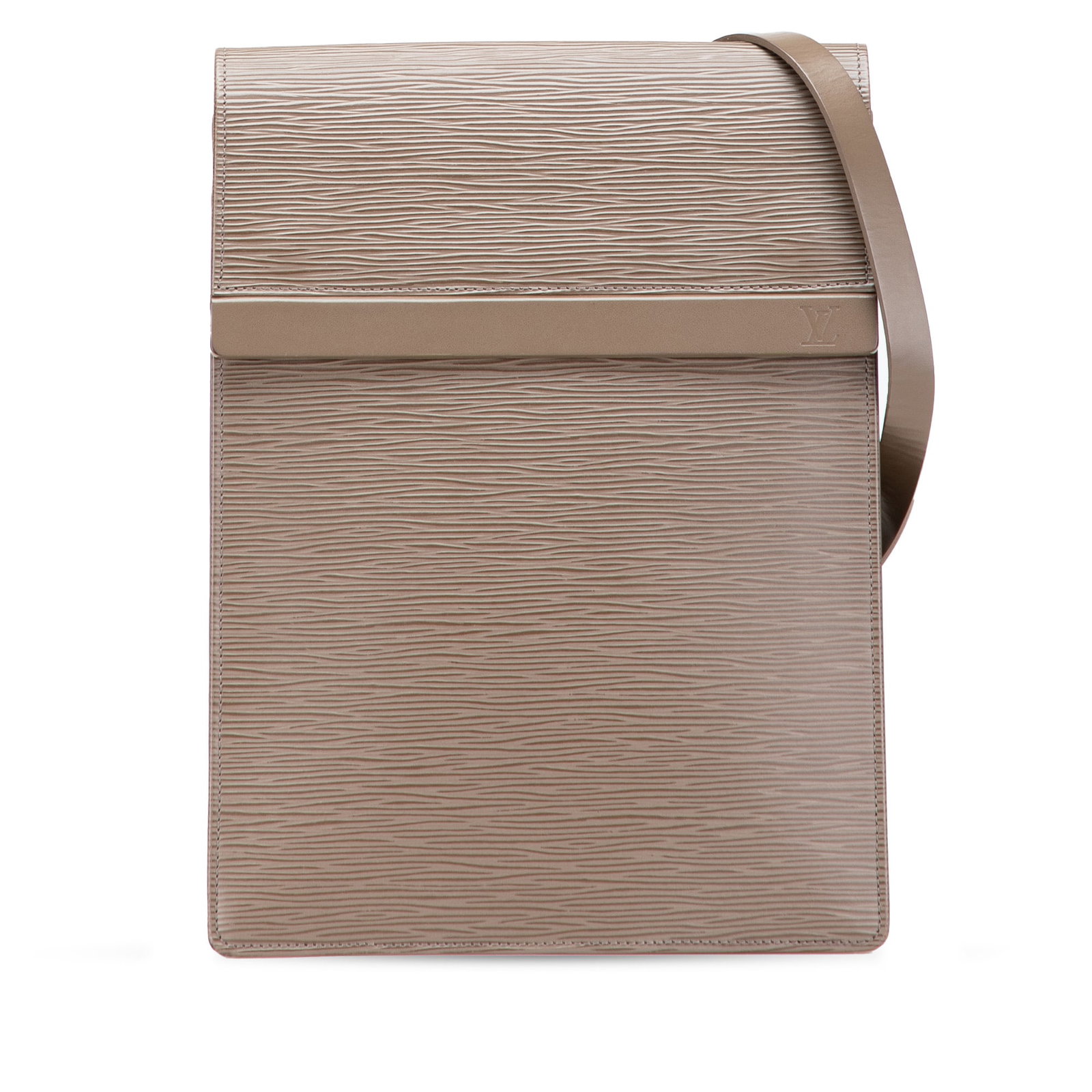 Louis Vuitton Epi Ramatuelle Brown Leather Bag with Strap: Louis Vuitton Epi Ramatuelle Brown Leather Bag with Strap The Louis Vuitton Epi Ramatuelle is a stylish and functional bag crafted from premium Epi leather, featuring a flat strap and a secure front f