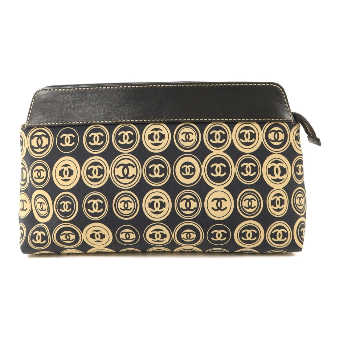 Chanel Black Canvas Pouch with GHW (1 of 12)