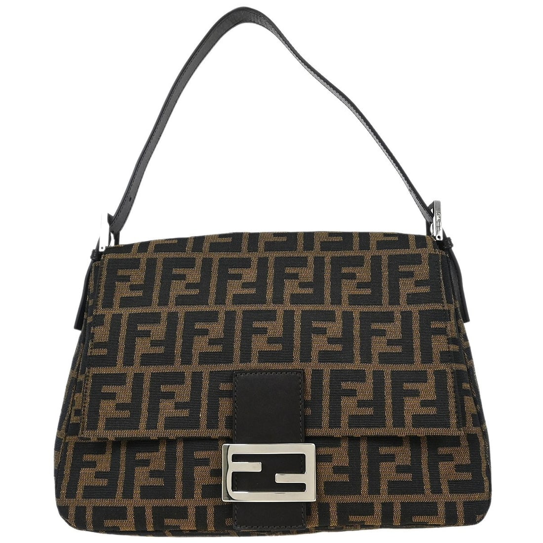 Fendi Zucca Mamma Baguette Brown Canvas Handbag 3750263250029 (1 of 10)