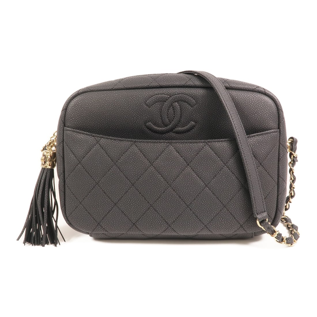 Chanel Black Calfskin CC Chain Camera Shoulder Bag A57718 Gold Hardware: Chanel Black Calfskin CC Chain Camera Shoulder Bag A57718 Gold Hardware This Chanel CC camera bag features a classic chain shoulder strap and is crafted from black calfskin leather. Designed for women
