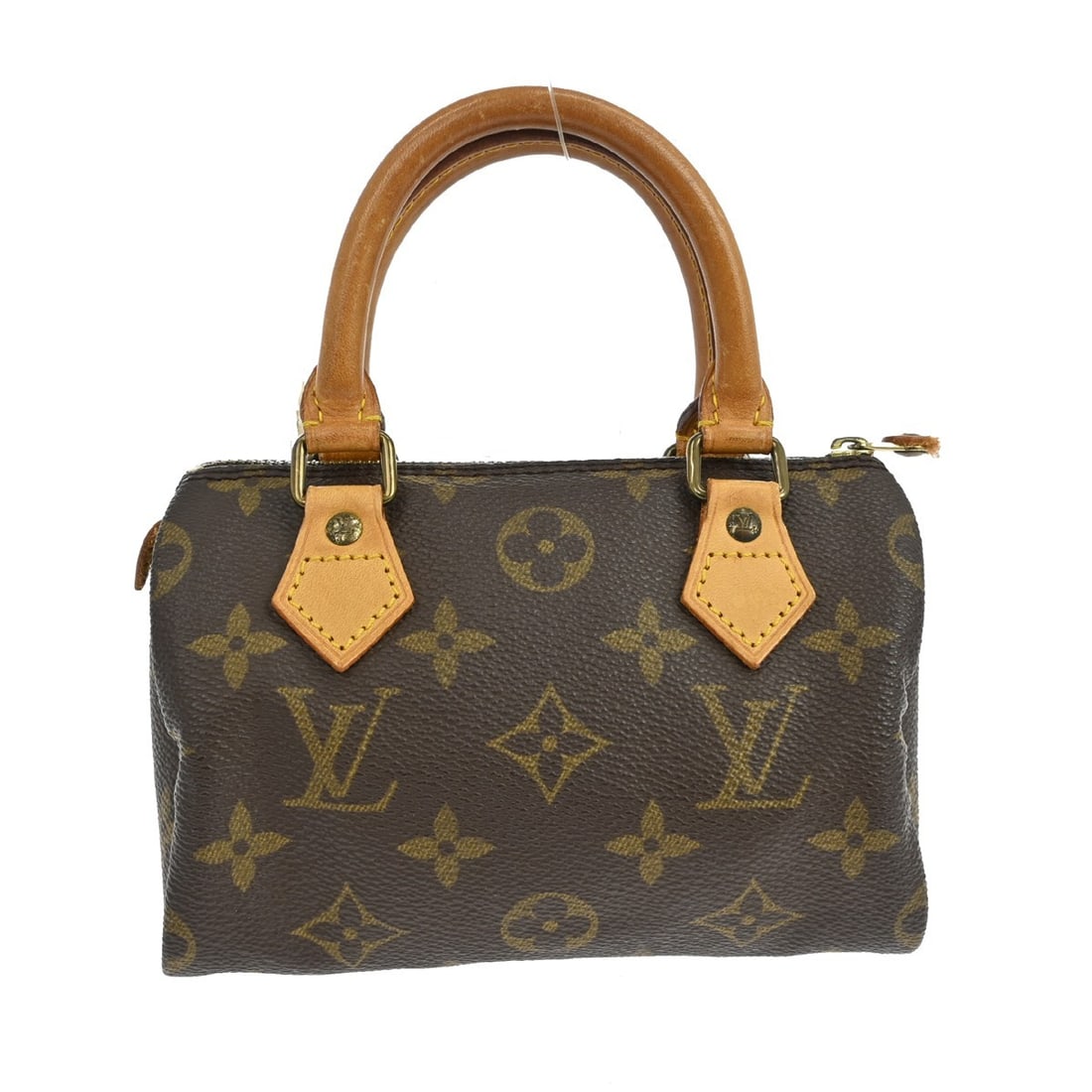 Louis Vuitton Mini Speedy Monogram Canvas Brown Handbag M41534: Louis Vuitton Mini Speedy Monogram Canvas Brown Handbag M41534 This Louis Vuitton Mini Speedy handbag features the iconic monogram pattern on durable monogram canvas leather. Designed for women, this 