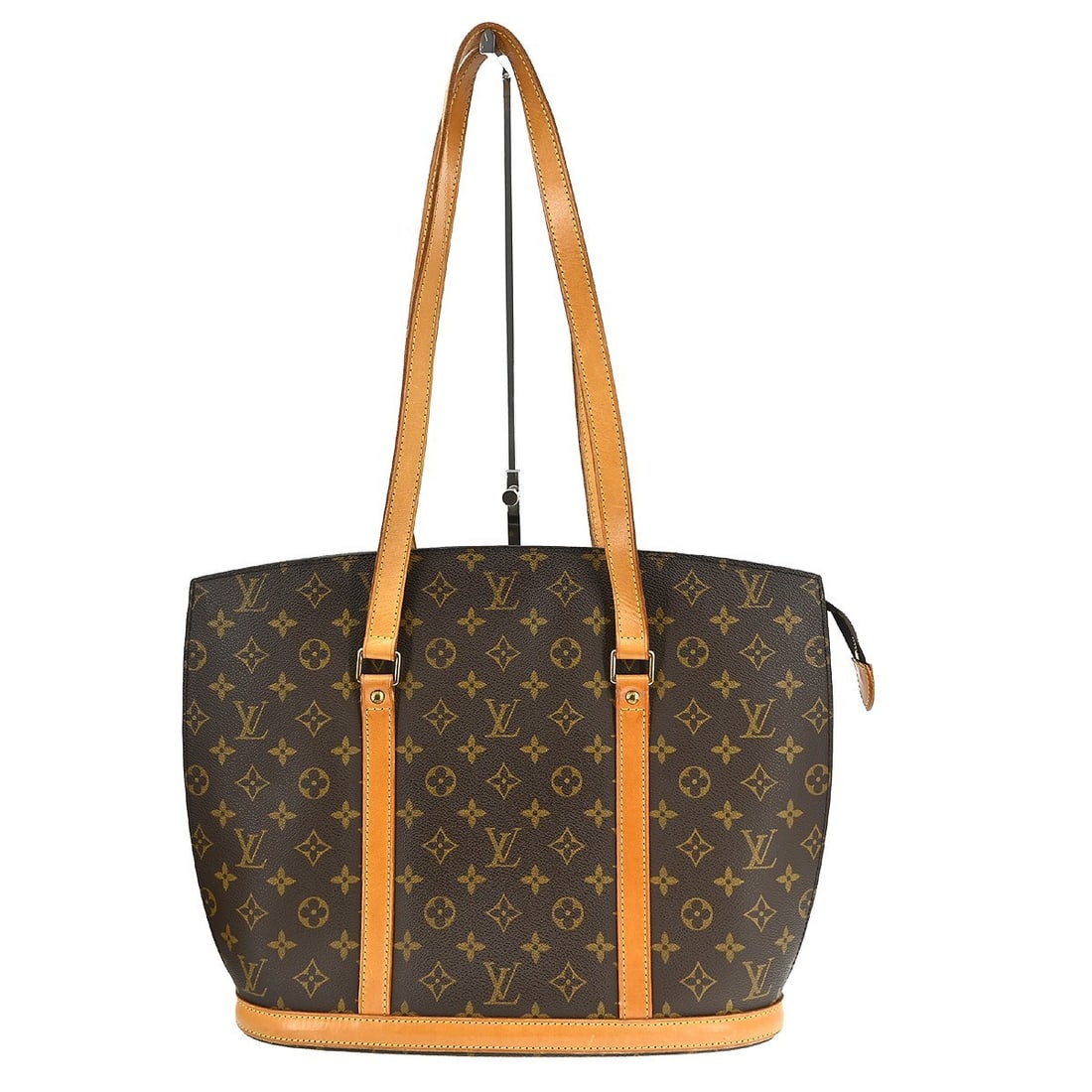 Louis Vuitton Babylone Monogram Canvas Large Tote Handbag M51102: Louis Vuitton Babylone Monogram Canvas Large Tote Handbag M51102 This Louis Vuitton Babylone tote bag features the iconic monogram canvas with leather trim and double beige leather handles. Designed i