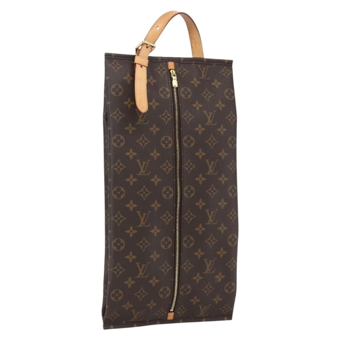 Monogram Canvas Shoe Case M43892 with Dust Bag by Louis Vuitton: Monogram Canvas Shoe Case M43892 with Dust Bag by Louis Vuitton This Louis Vuitton Monogram shoes case is crafted from signature monogram canvas and designed for women. It features a classic monogram 