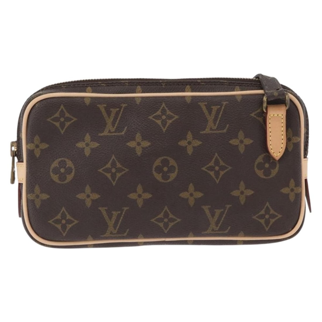 Monogram Canvas Pochette Marly Bandouliere Shoulder Bag by Louis Vuitton: Monogram Canvas Pochette Marly Bandouliere Shoulder Bag by Louis Vuitton The Louis Vuitton Pochette Marly Bandouliere Bag features the signature Monogram canvas in brown and is designed for female use
