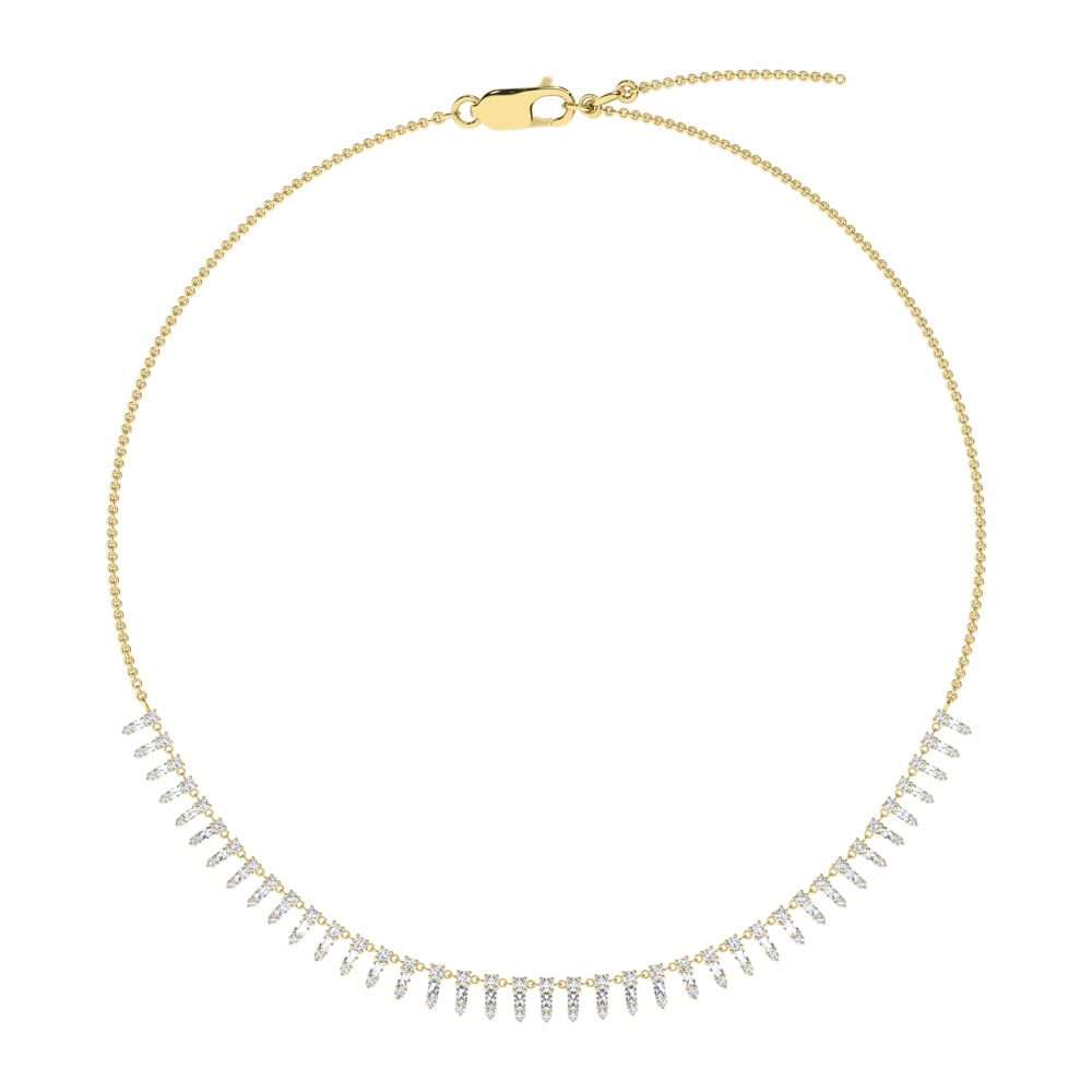 14K Yellow Gold Diamond 1 1/2 Ct.Tw. Fashion Necklace: 14K Yellow Gold Diamond 1 1/2 Ct.Tw. Fashion Necklace 14k Yellow Gold Stone Color: G-h Stone Clarity: Si Unless otherwise specified, pendants that include a chain are paired with our standard 18-inch 