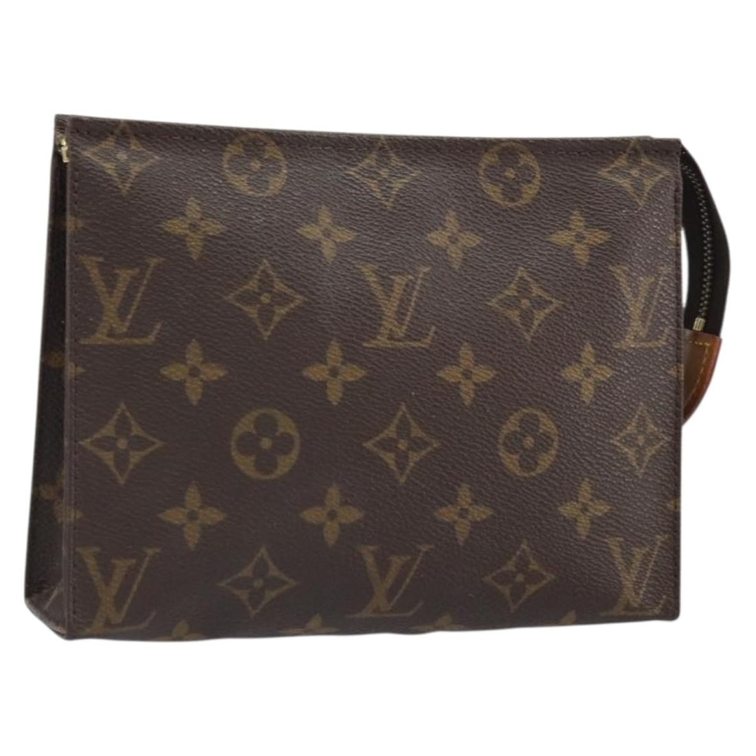 Louis Vuitton Monogram Canvas Poche Toilette 19 Pouch M47544 France: Louis Vuitton Monogram Canvas Poche Toilette 19 Pouch M47544 France This Louis Vuitton Monogram Poche Toilette 19 pouch features the iconic Monogram canvas in a classic brown color. Crafted in France,