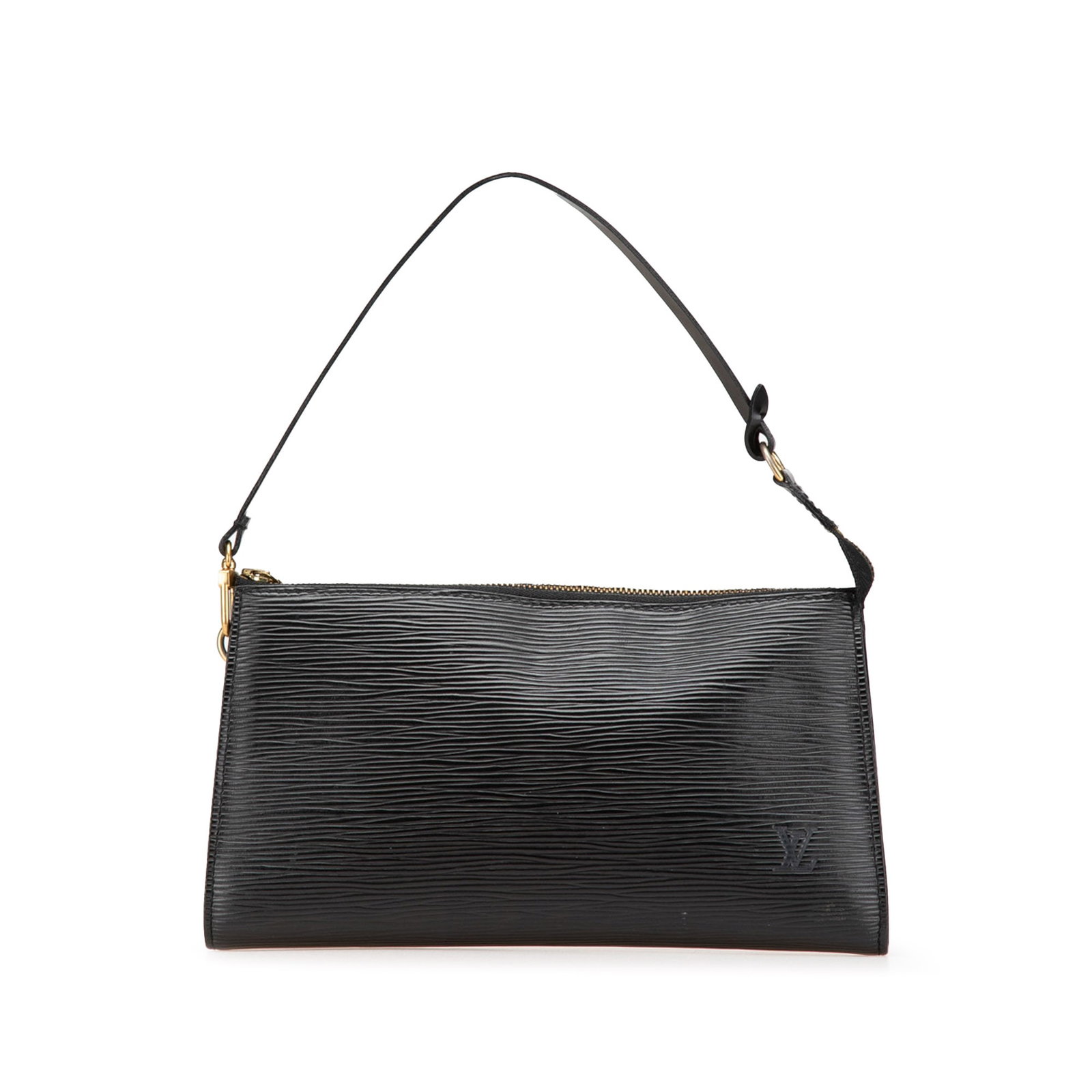 Louis Vuitton Epi Pochette Accessoires Black Leather Bag: Louis Vuitton Epi Pochette Accessoires Black Leather Bag The Louis Vuitton Epi Pochette Accessoires is a stylish and functional bag crafted from premium epi leather in a classic black color. It featur