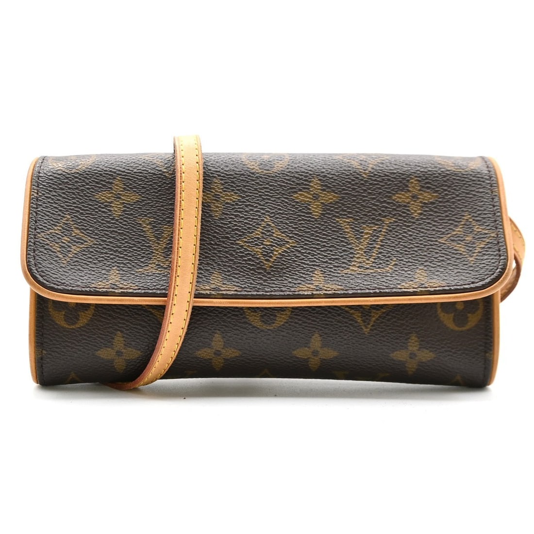 Brown Canvas Twin Shoulder Bag by Louis Vuitton Spain: Brown Canvas Twin Shoulder Bag by Louis Vuitton Spain This Louis Vuitton Twin Handbag features the iconic Monogram canvas in brown. Designed for women, it offers a compact silhouette and is crafted in