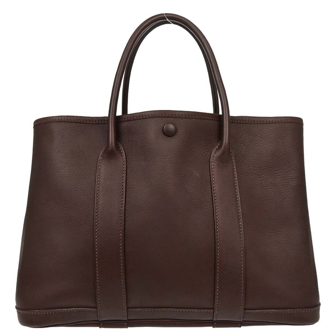 Hermes Garden Party Havane Leather Tote 30 Twilly Silver Hardware: Hermes Garden Party Havane Leather Tote 30 Twilly Silver Hardware This Hermes Garden Party TPM tote is crafted from Havane Swift leather and features a medium-sized silhouette. The bag is designed wit