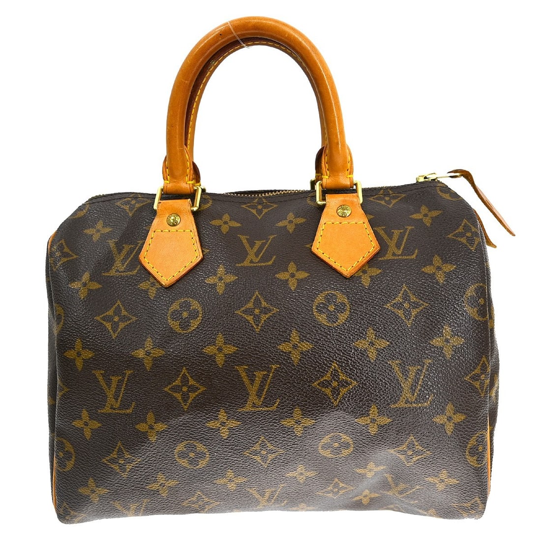 Louis Vuitton Speedy 25 Monogram Canvas Small Duffle Bag M41528: Louis Vuitton Speedy 25 Monogram Canvas Small Duffle Bag M41528 This is a Louis Vuitton Monogram Speedy 25 handbag featuring a classic monogram canvas exterior with leather trim. The bag has double le
