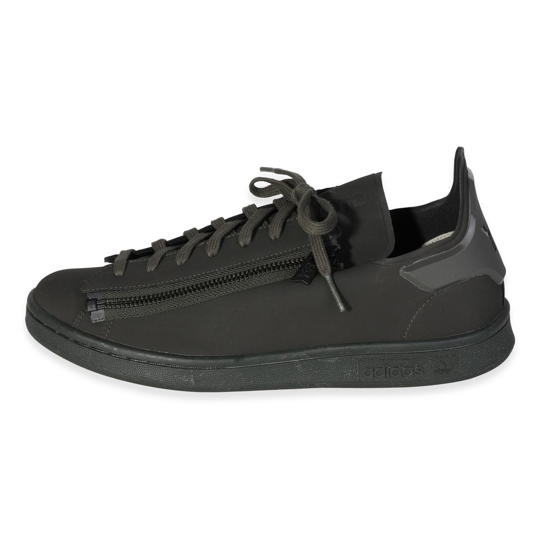 Men's Y-3 Stan Smith Zip Green Fabric Sneakers Size 7.5 US (1 of 4)