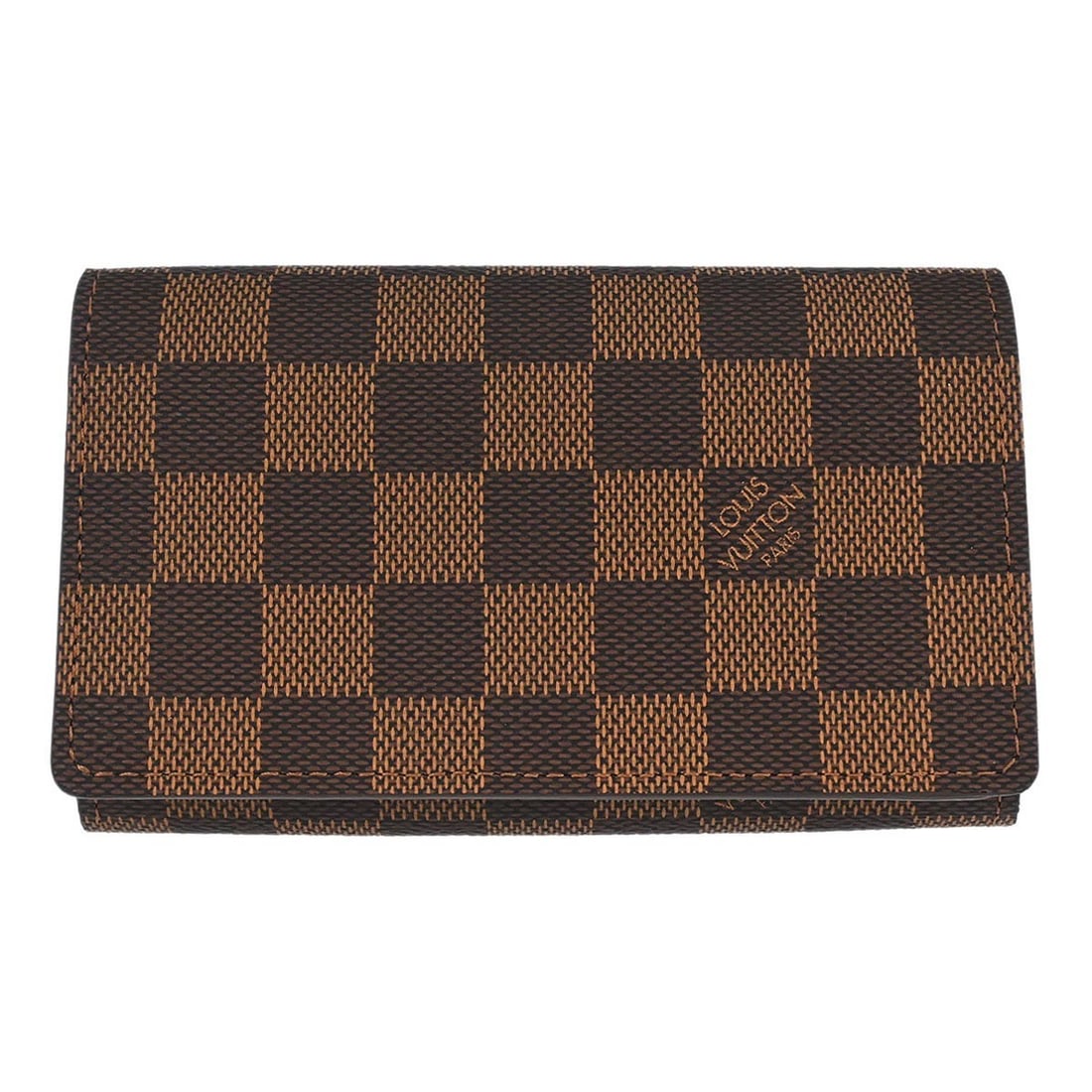 Brown Damier Canvas Folding Wallet Louis Vuitton Porte Monnaie Billets Tresor: Brown Damier Canvas Folding Wallet Louis Vuitton Porte Monnaie Billets Tresor This Louis Vuitton wallet features the classic Damier canvas leather in a brown color, designed for women. The wallet is f