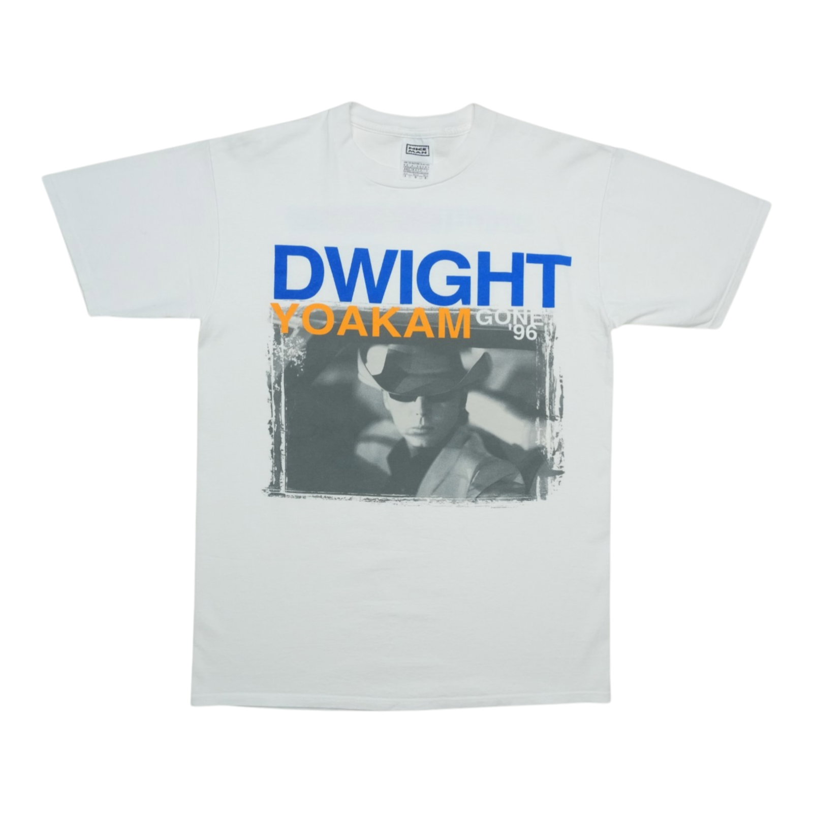 Vintage 1996 Gone Tour Dwight Yoakam White Cotton Graphic Shirt Large: Vintage 1996 Gone Tour Dwight Yoakam White Cotton Graphic Shirt Large This is an original vintage 1996 Dwight Yoakam "Gone" shirt featuring front and back graphics. The shirt is made of 100% cotton, c