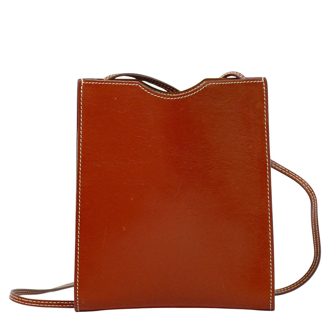 Onimaitou Pochette Leather Clutch Bag by Hermes in Brown (1 of 15)