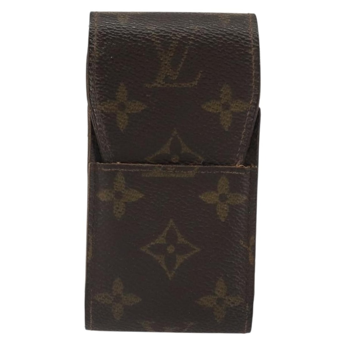 Louis Vuitton Monogram Canvas Small Cigarette Holder: Louis Vuitton Monogram Canvas Small Cigarette Holder This Louis Vuitton cigarette case is crafted from the brand's signature brown monogram canvas. Designed for women, it features a compact size suita