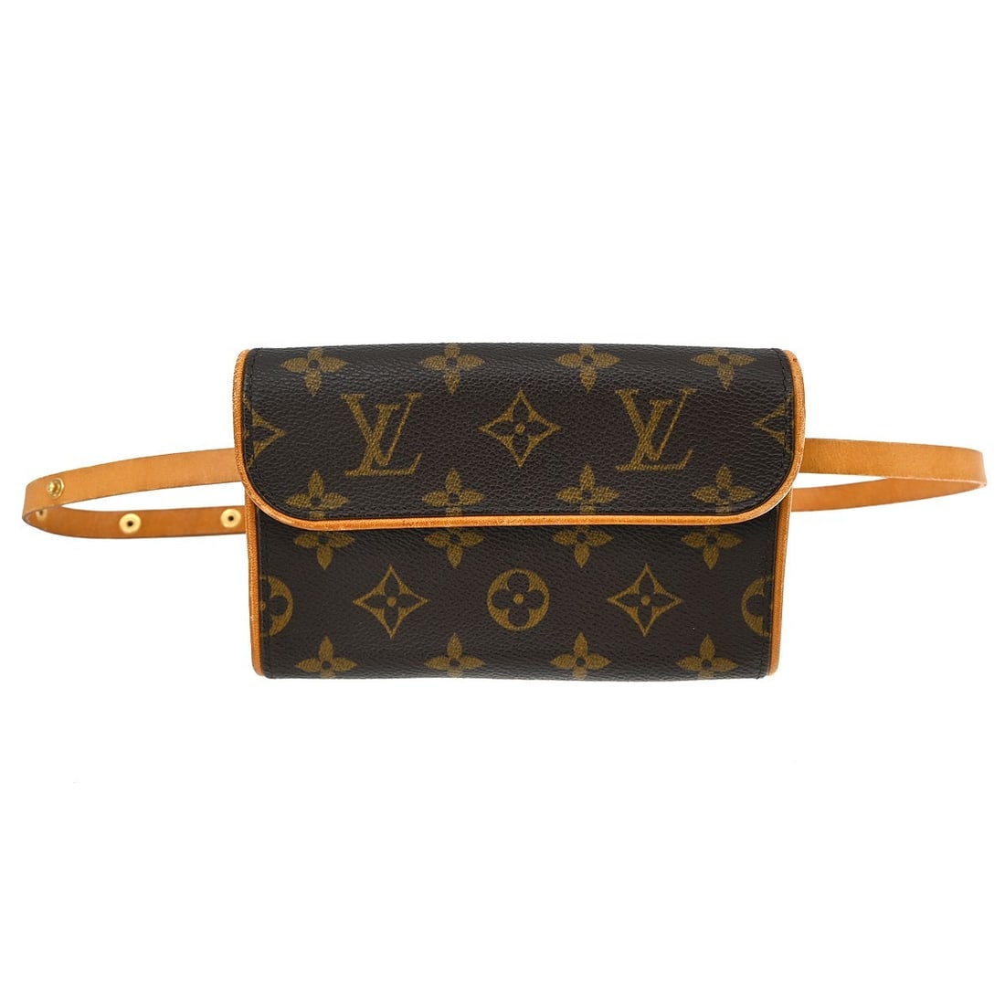 Louis Vuitton Pochette Florentine Monogram Canvas Small Bum Bag M51855: Louis Vuitton Pochette Florentine Monogram Canvas Small Bum Bag M51855 This Louis Vuitton Pochette Florentine bum bag features the iconic monogram canvas leather exterior with a brown adjustable leath