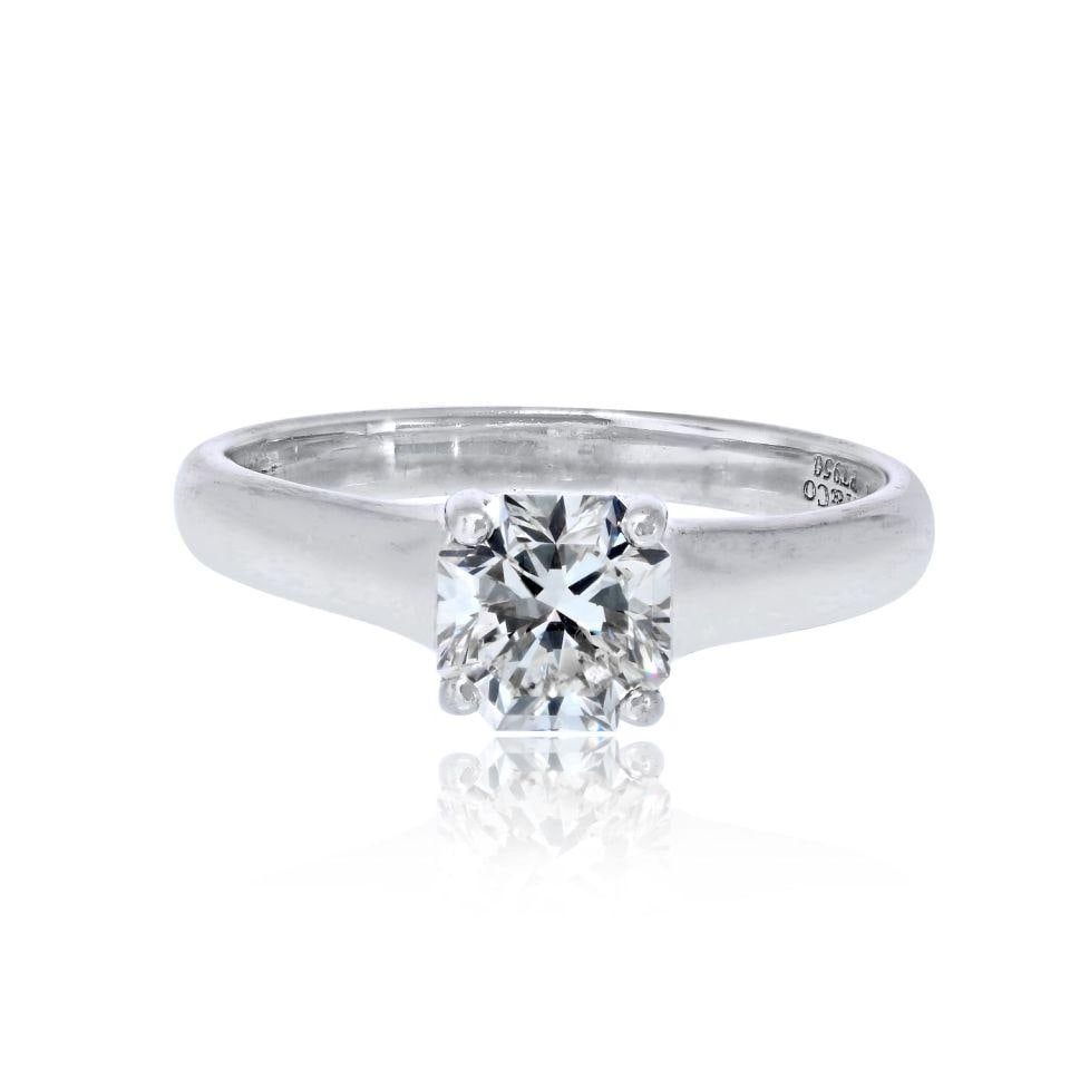 Platinum Lucida Engagement Ring with 0.82ct H VVS2 Diamond by Tiffany & Co. (1 of 7)