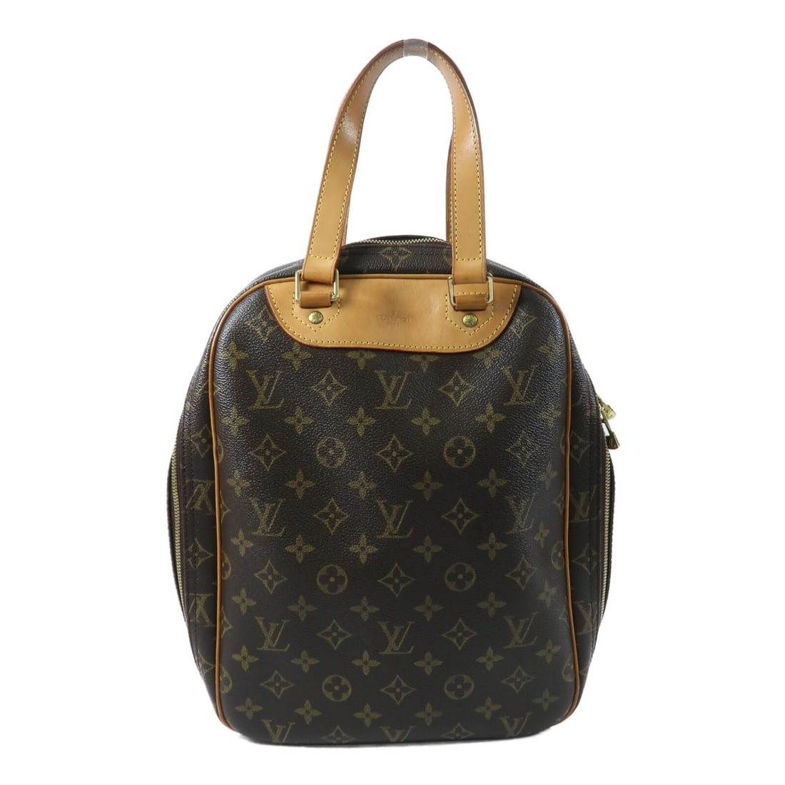 Louis Vuitton Monogram Brown Shoe Case Handbag GHW: Louis Vuitton Monogram Brown Shoe Case Handbag GHW This Louis Vuitton Excursion Shoe Case Handbag features the iconic monogram brown PVC coated canvas and gold-tone hardware. Designed for women, it of