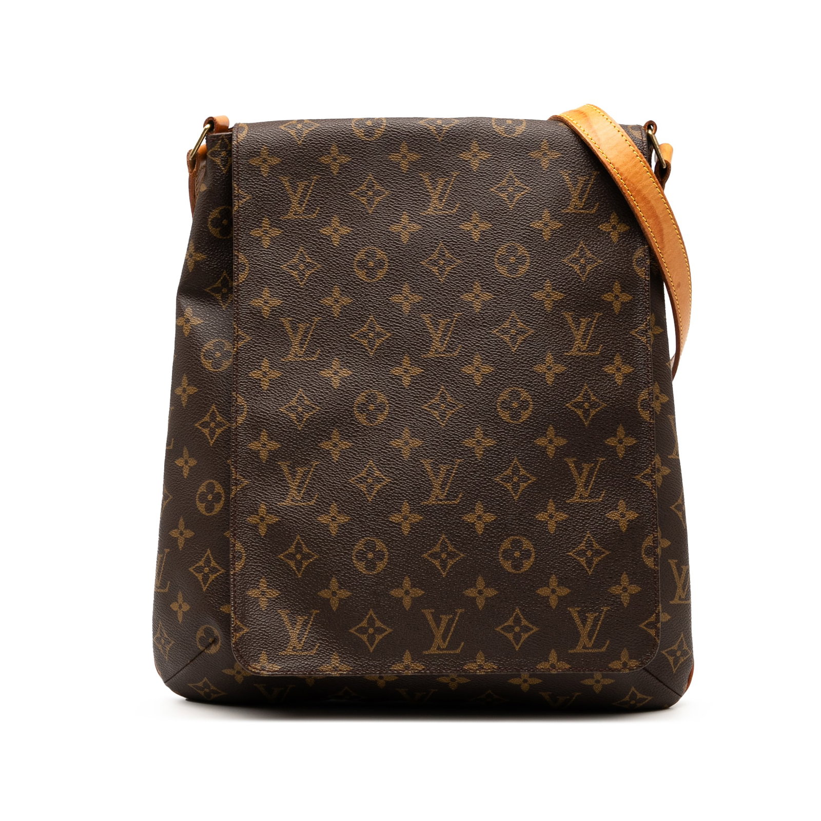 Louis Vuitton Musette Salsa GM Shoulder Bag in Monogram Canvas: Louis Vuitton Musette Salsa GM Shoulder Bag in Monogram Canvas The Louis Vuitton Monogram Musette Salsa GM features a monogram canvas body with a front flap secured by a magnetic snap closure, complem