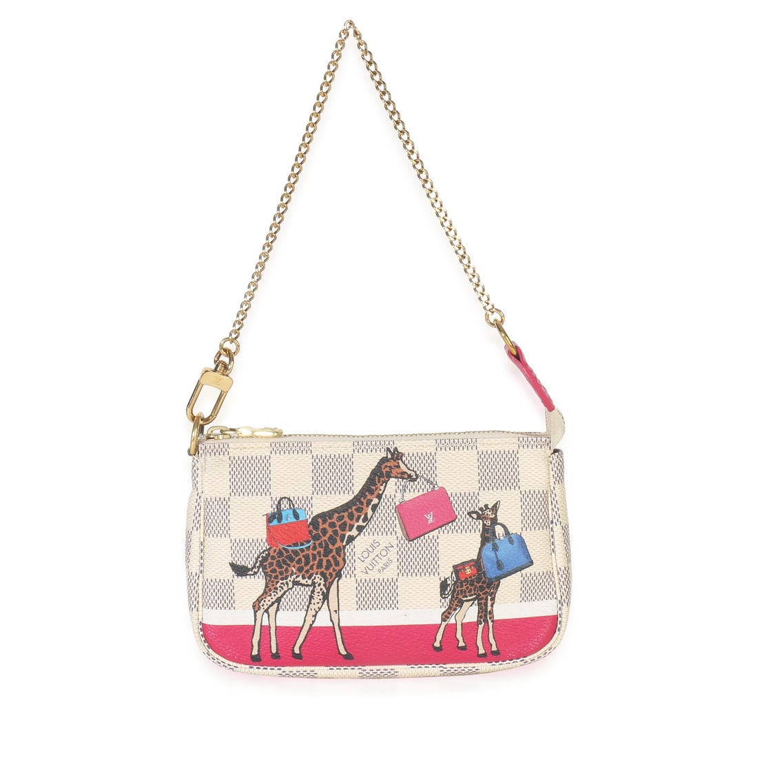 Mini Pochette Accessories Damier Azur Giraffe Canvas Bag by Louis Vuitton (1 of 8)