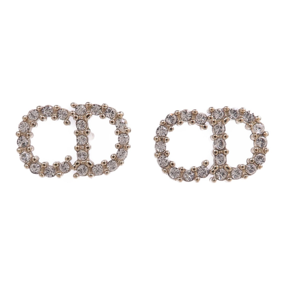 Dior Silver Pierced Earrings CD: Dior Silver Pierced Earrings CD These Christian Dior pierced earrings feature a sleek silver-tone design crafted from non-specified metal. Designed for women, they are a stylish accessory with no main