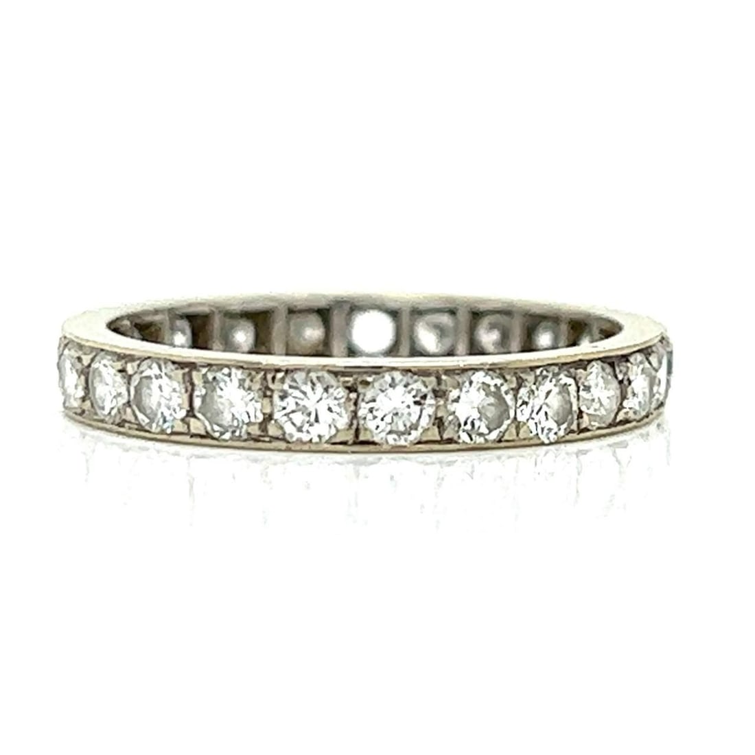 Platinum 1.40 Ct Diamond Eternity Band 23 Diamonds F-G VVS-VS (1 of 2)
