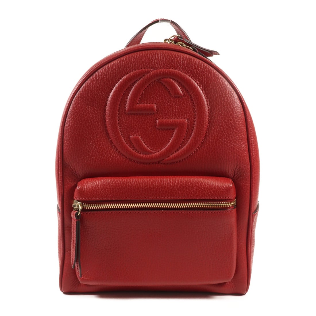GUCCI GG GHW Calfskin Rucksack Backpack Red 536192: GUCCI GG GHW Calfskin Rucksack Backpack Red 536192 Elevate your style with this GUCCI GG GHW Backpack, crafted from luxurious red calfskin. This rucksack is designed for both functionality and fashion