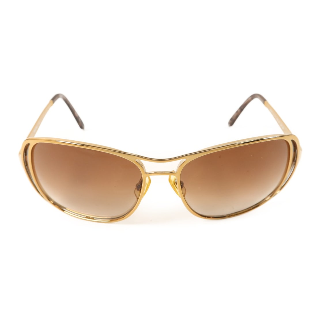 Miu Miu SMU51I Gold Metal Women's Sunglasses Brown Lenses: Miu Miu SMU51I Gold Metal Women's Sunglasses Brown Lenses These Miu Miu sunglasses feature a gold metal frame and are designed for women. Made in Italy, they offer a stylish and elegant look. The sung