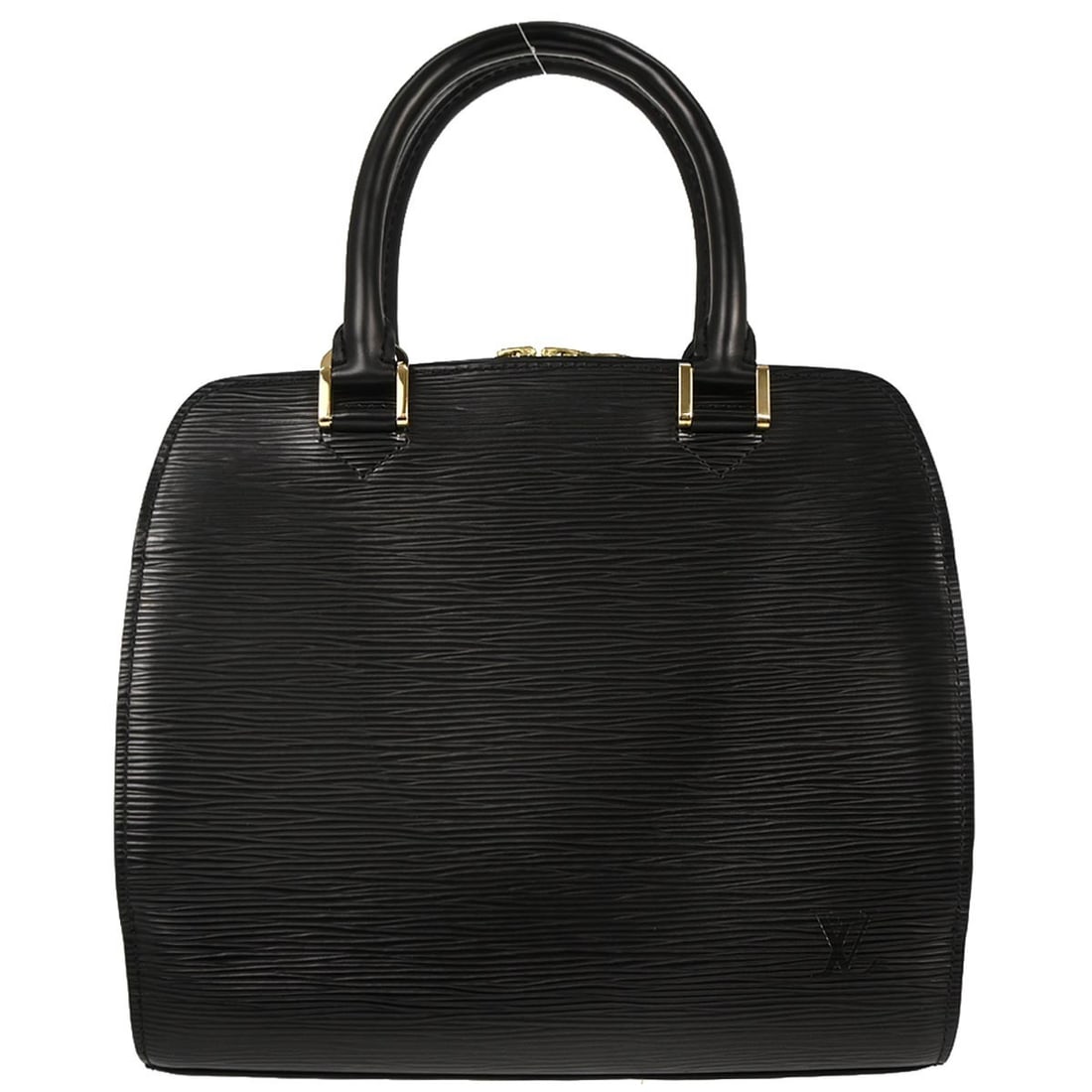 Louis Vuitton Pont Neuf Epi Leather Black Satchel Top Handle Bag M52052: Louis Vuitton Pont Neuf Epi Leather Black Satchel Top Handle Bag M52052 This Louis Vuitton Pont Neuf handbag showcases the brand's signature Epi leather in black, featuring a structured satchel design