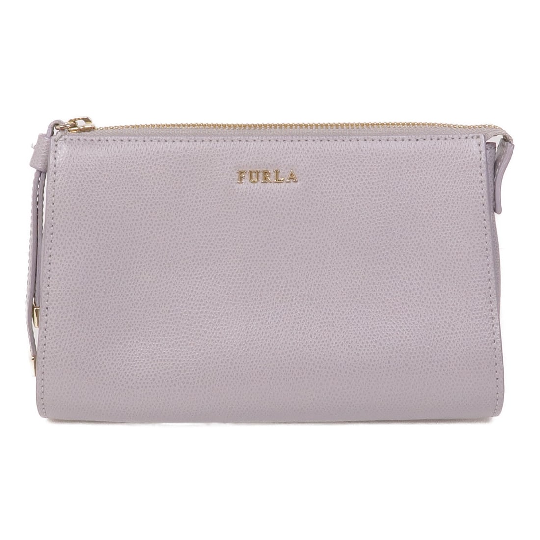 Furla Gray Calfskin Leather Clutch Bag with GHW: Furla Gray Calfskin Leather Clutch Bag with GHW This elegant clutch bag from Furla is crafted from premium calfskin leather, showcasing a sophisticated gray hue. Its sleek design features a compact si