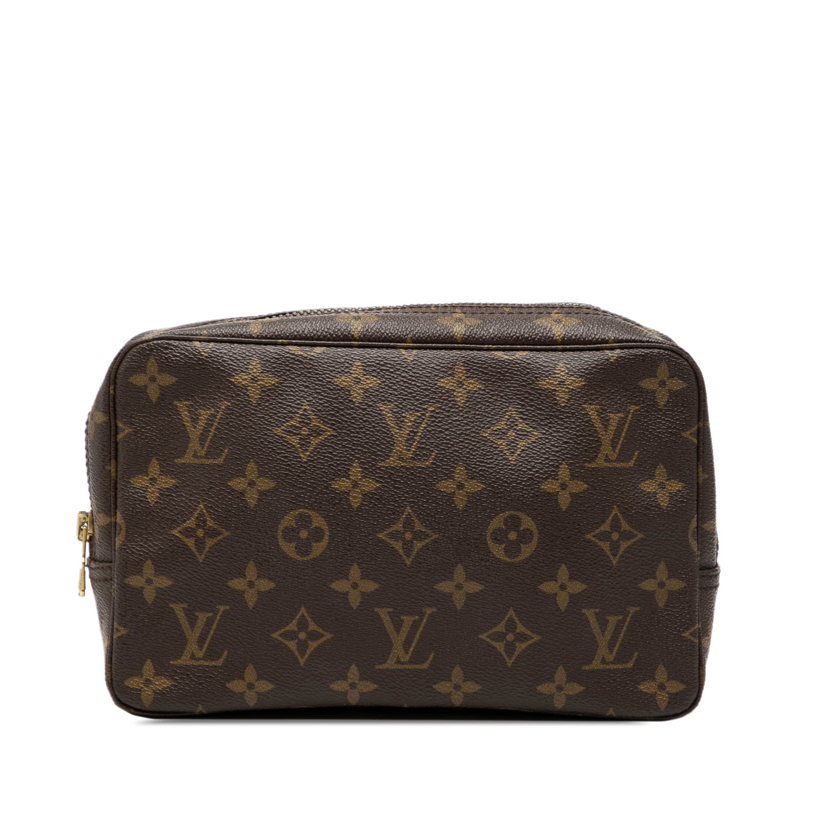 Louis Vuitton Toiletry Pouch Monogram Canvas Model 23: Louis Vuitton Toiletry Pouch Monogram Canvas Model 23 The Louis Vuitton Monogram Trousse Toilette 23 features a classic monogram canvas body with a top zip closure and an interior slip pocket. This pi