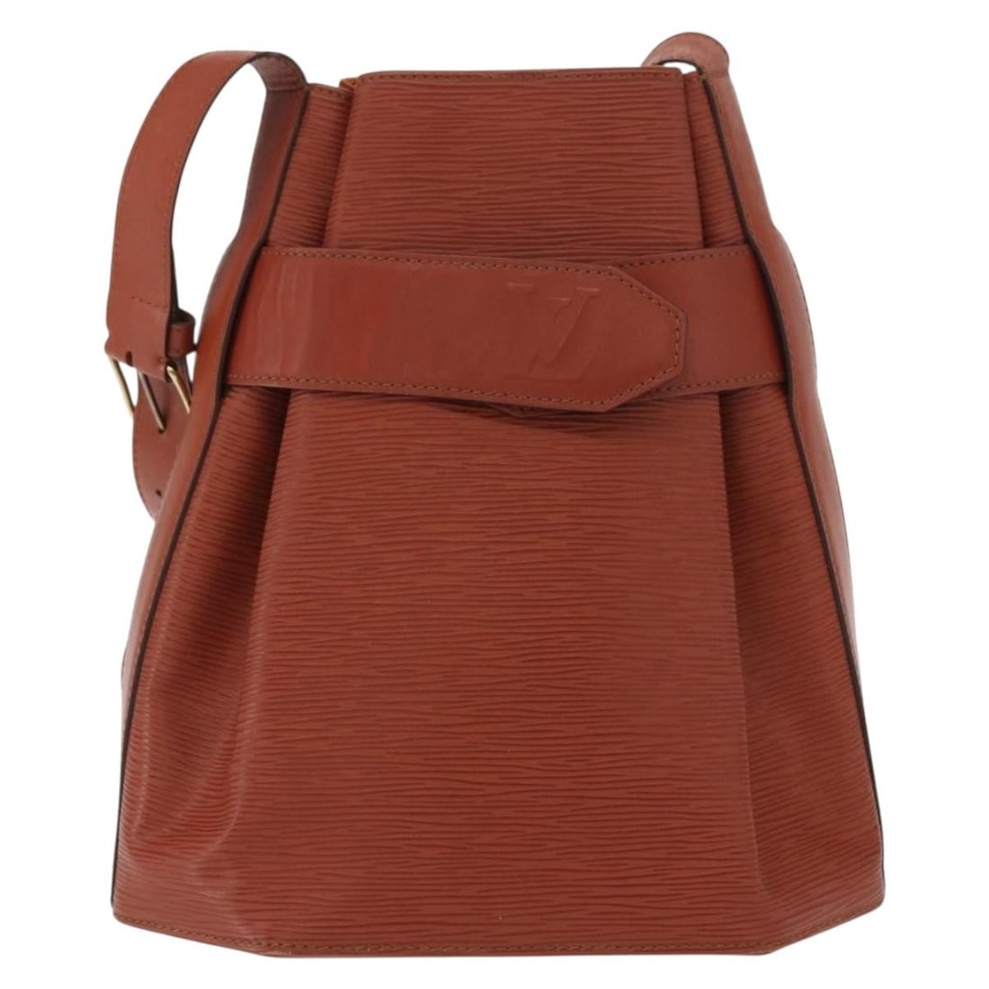 Louis Vuitton Epi Leather Brown Sac d'Epaule Shoulder Bag Vintage: Louis Vuitton Epi Leather Brown Sac d'Epaule Shoulder Bag Vintage This Louis Vuitton vintage Sac d'Epaule handbag for women features brown leather crafted in France. The bag shows signs of use includi