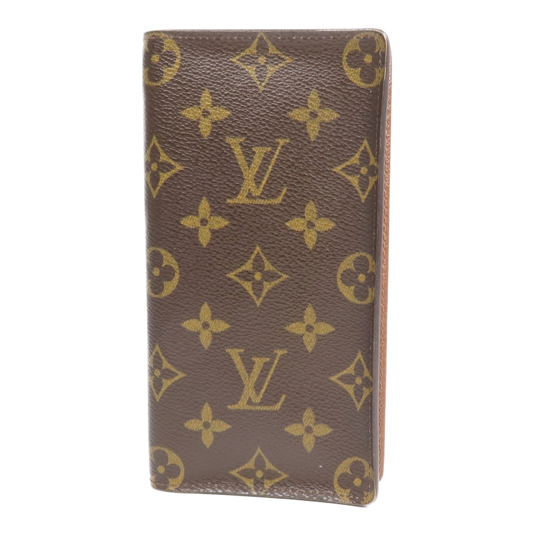 Louis Vuitton Monogram Brazza Brown Bifold Wallet with Gold Hardware M66540: Louis Vuitton Monogram Brazza Brown Bifold Wallet with Gold Hardware M66540 This Louis Vuitton Brazza wallet features the iconic Monogram pattern in brown PVC coated canvas. Designed as a bi-fold wall