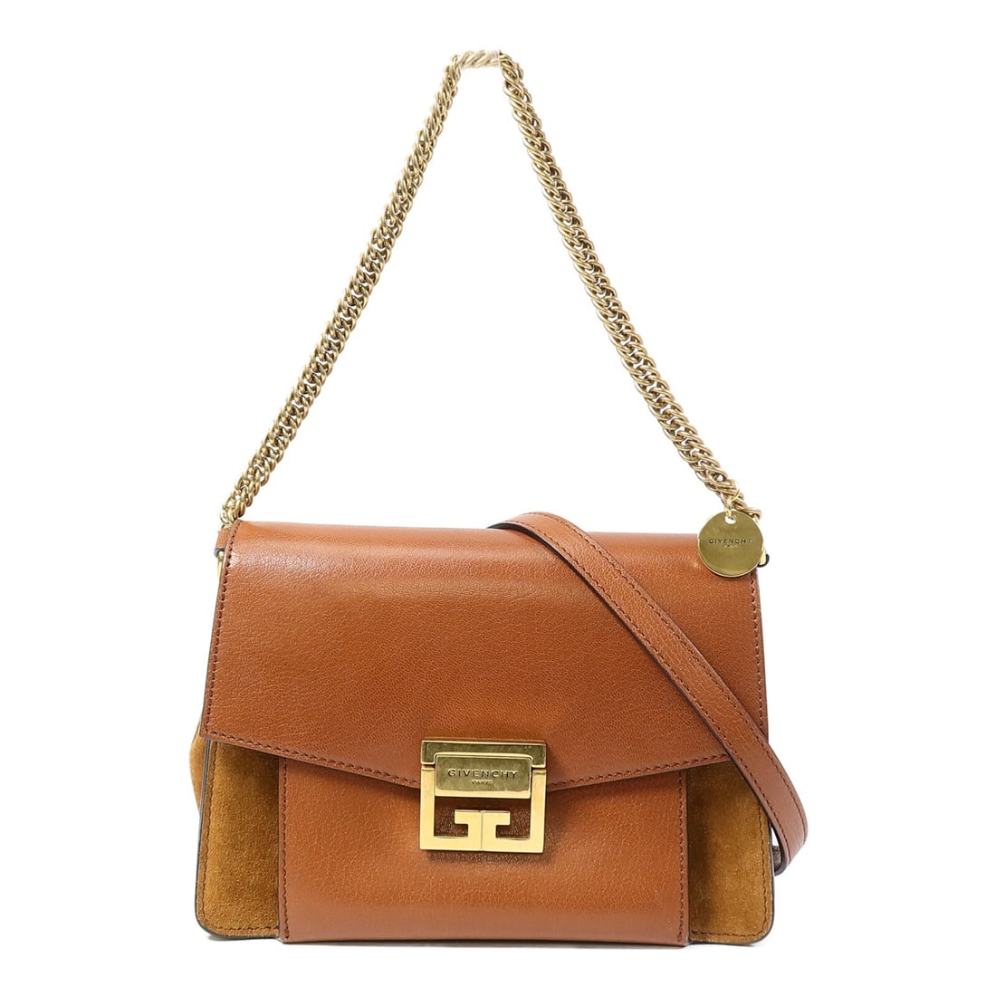 Givenchy GV3 Brown Goatskin Crossbody Shoulder Bag GHW (1 of 17)