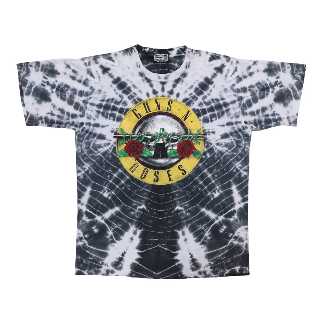 Vintage 1980s Guns N Roses Symmetria Tie Dye Cotton T Shirt (1 of 8)