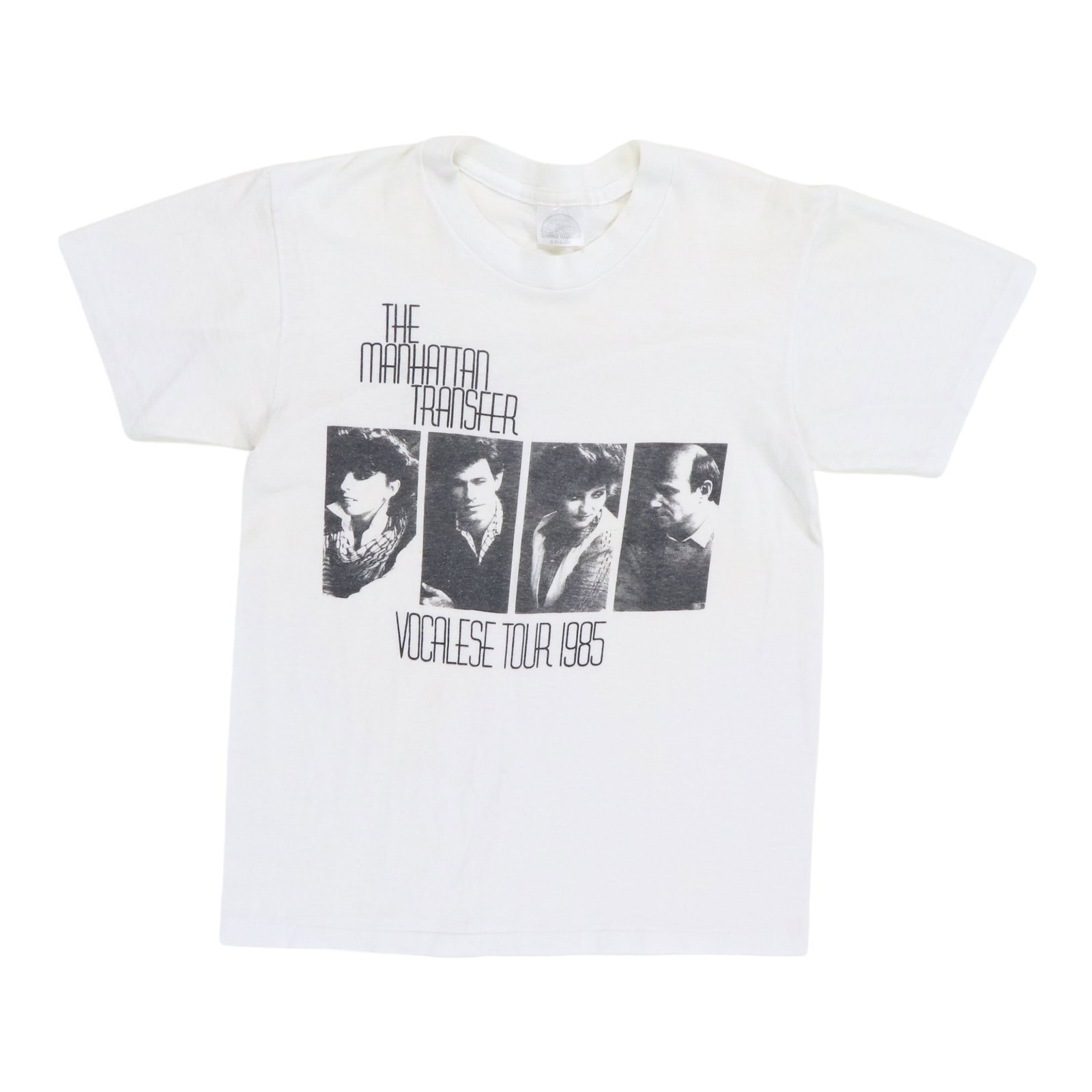Vintage 1985 Vocalese Tour Shirt Small Manhattan Transfer 50 50 Poly Cotton (1 of 4)