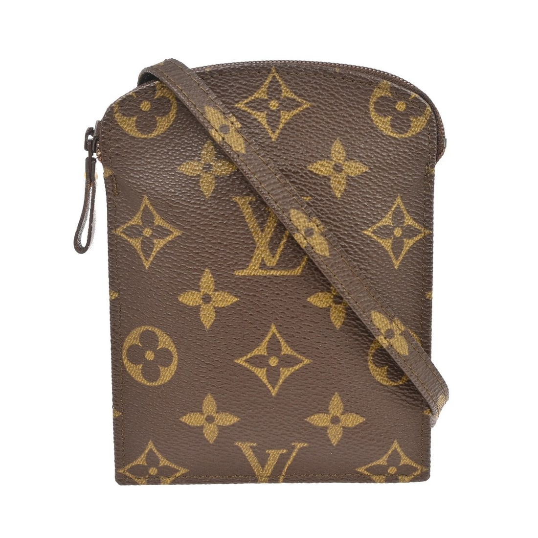 Louis Vuitton Secre Monogram Canvas Crossbody Bag M45484 with Detachable Strap: Louis Vuitton Secre Monogram Canvas Crossbody Bag M45484 with Detachable Strap This Louis Vuitton SECRE Pochette shoulder bag features the iconic monogram canvas leather exterior, complemented by brow