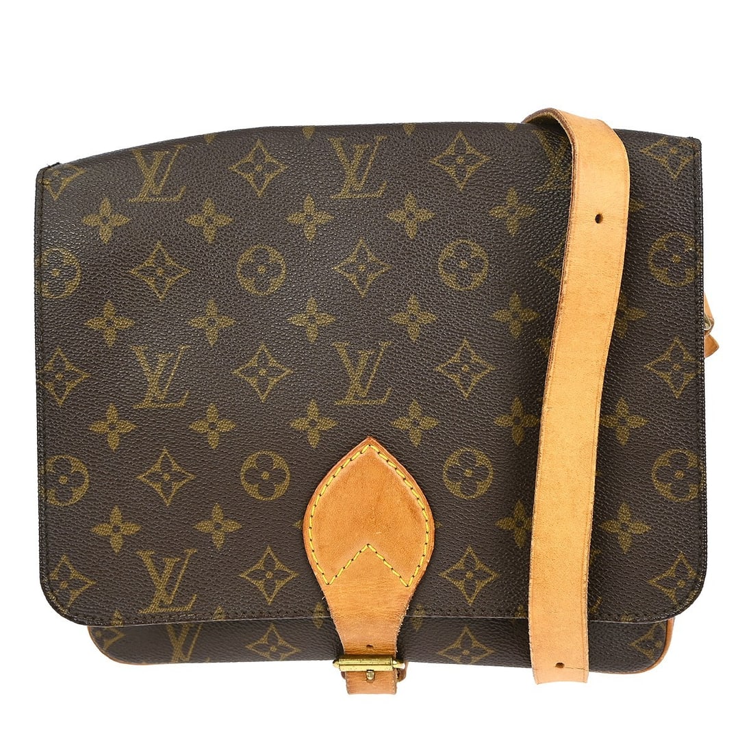 Louis Vuitton Cartouchiere GM Monogram Shoulder Bag M51252: Louis Vuitton Cartouchiere GM Monogram Shoulder Bag M51252 Discover the elegance of the Louis Vuitton Cartouchiere GM Shoulder Bag, a quintessential piece from the renowned French brand. This vintage 
