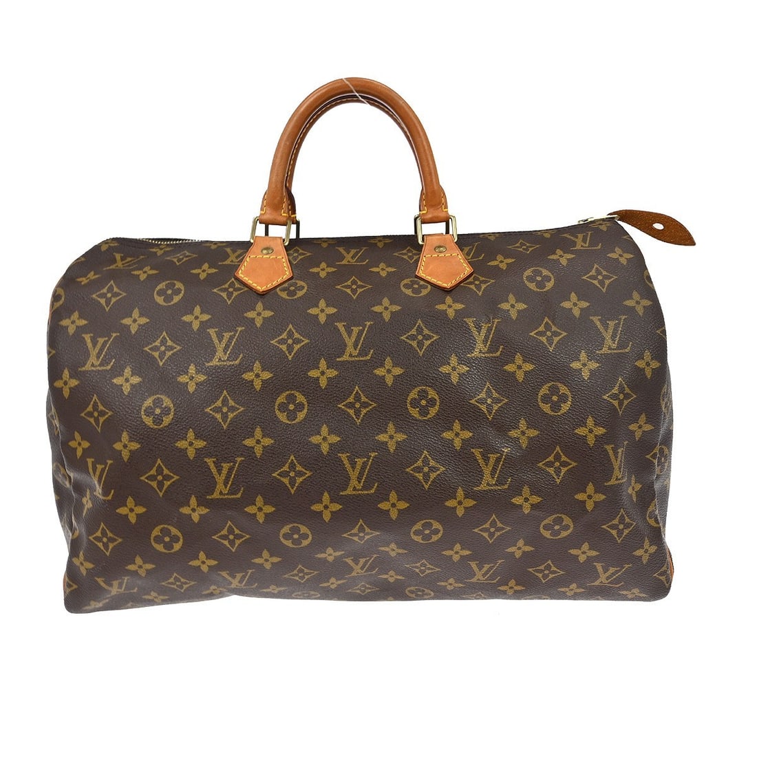 Louis Vuitton Speedy 40 Monogram Canvas Large Duffle Bag Brown M41522: Louis Vuitton Speedy 40 Monogram Canvas Large Duffle Bag Brown M41522 This is a Louis Vuitton Speedy 40 duffle handbag featuring the signature monogram canvas leather exterior. Designed in a large siz