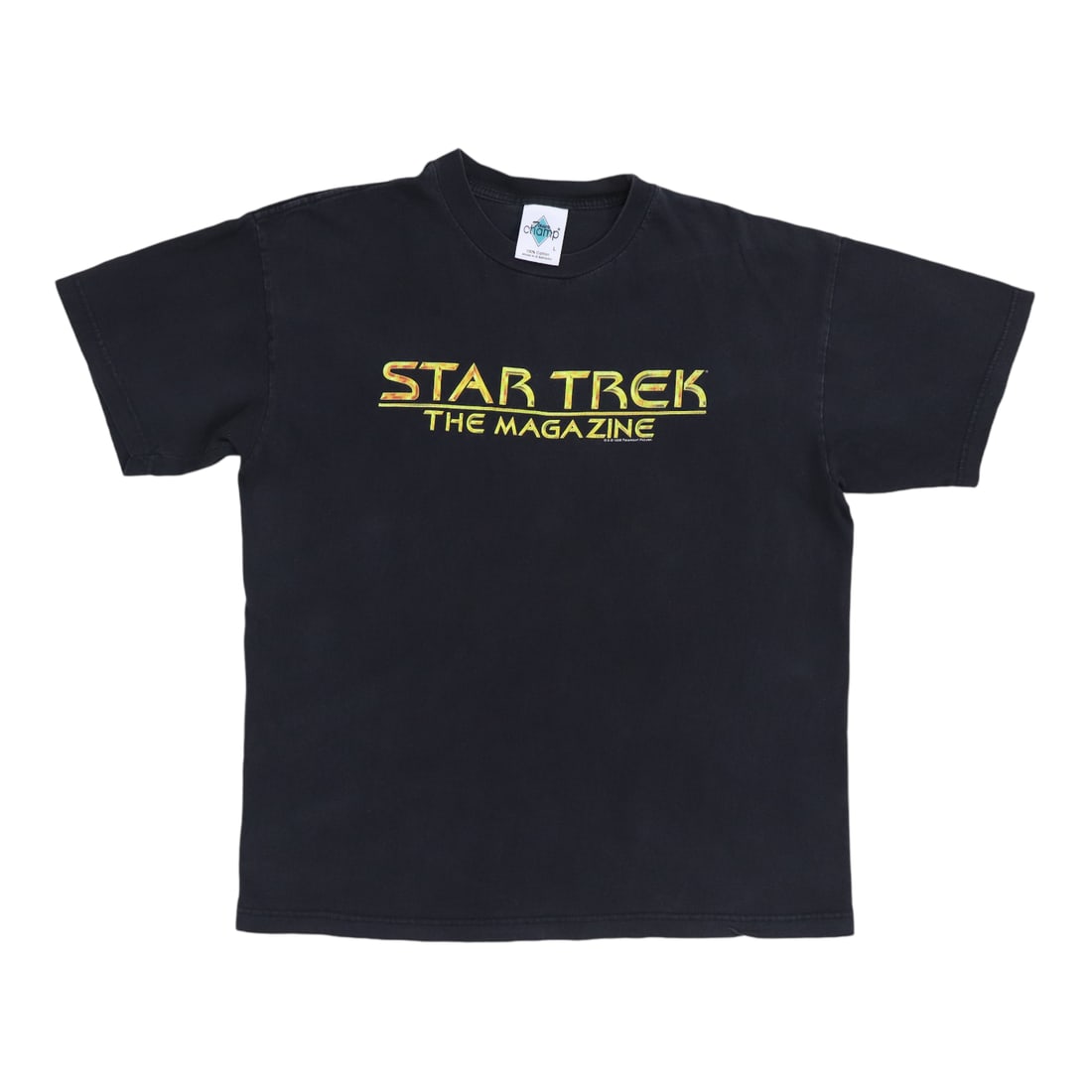 Vintage 1996 Star Trek The Magazine Black Cotton T-Shirt Large: Vintage 1996 Star Trek The Magazine Black Cotton T-Shirt Large This is an original vintage 1996 Star Trek The Magazine shirt. Featuring a classic black color and made from 100% cotton, this shirt come