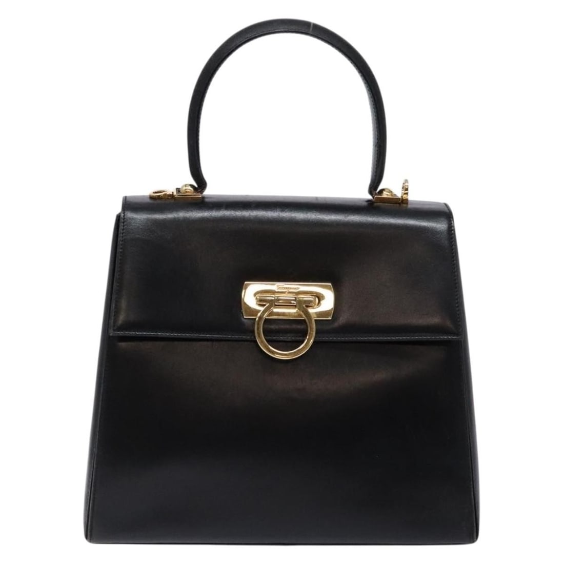 Salvatore Ferragamo Gancini Leather Convertible Top Handle Bag (1 of 18)