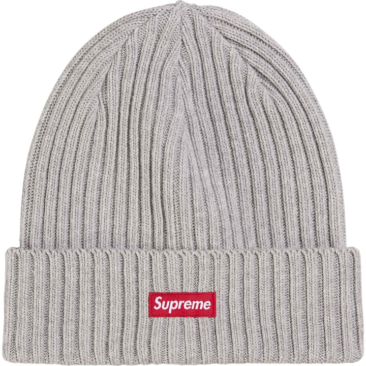 Heather Grey Ribbed Knit Beanie by Supreme Overdyed Collection (1 of 1)