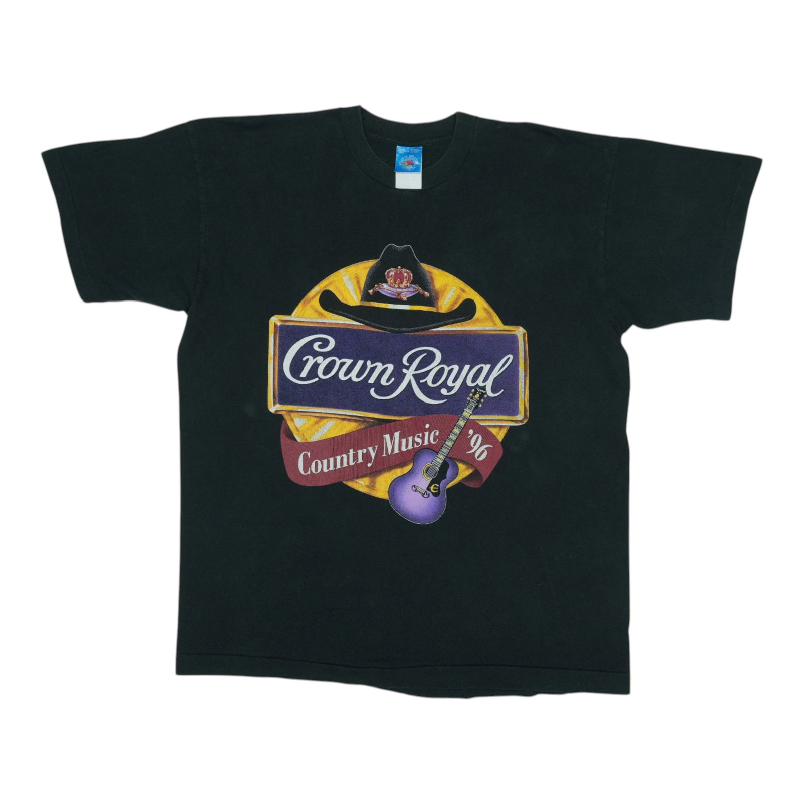 Vintage 1996 Country Music Series Tour Shirt by Crown Royal: Vintage 1996 Country Music Series Tour Shirt by Crown Royal This is an original vintage 1996 Crown Royal Country Music Series Tour Shirt featuring graphics on both the front and back. Made from 100% c