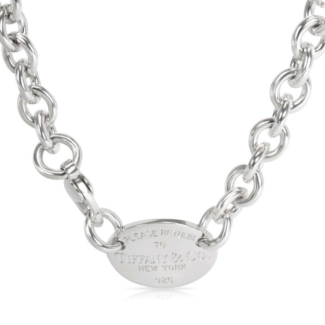 Return To Tiffany 925 Sterling Silver Women's Necklace 15 Inch Italy: Return To Tiffany 925 Sterling Silver Women's Necklace 15 Inch Italy This Tiffany & Co. necklace from the Return To Tiffany collection is crafted from 925 sterling silver and features a lobster claw c