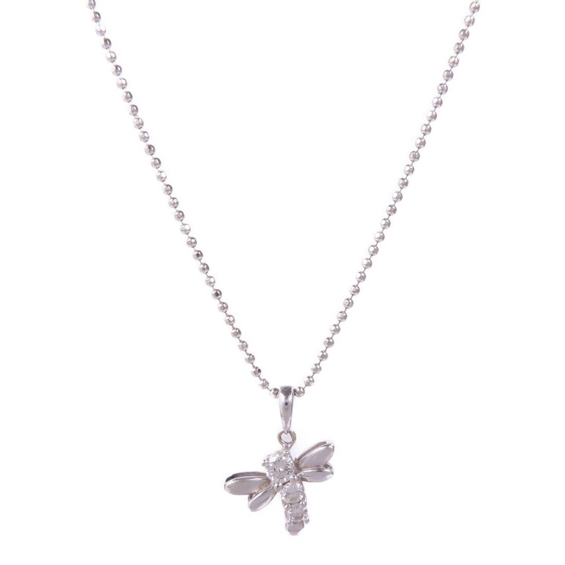 JEWELRY Diamond Necklace in 18K White Gold: JEWELRY Diamond Necklace in 18K White Gold This exquisite diamond necklace features a stunning design crafted from 18K white gold, ensuring both durability and elegance. The clear diamonds are beautif