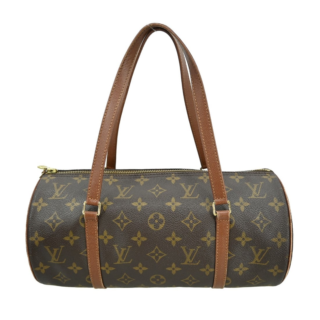 Papillon 30 Monogram Canvas Medium Brown Handbag by Louis Vuitton M51365: Papillon 30 Monogram Canvas Medium Brown Handbag by Louis Vuitton M51365 This Louis Vuitton Papillon 30 handbag features the iconic monogram canvas with brown leather double handles and a zip closure.